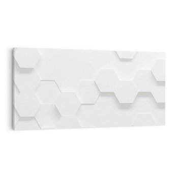 Obraz na płótnie 140x70 - Przestrzenne Zabawy - geometryczne, 3D