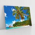 Obraz na płótnie 120x80 - Oaza palm na plaży - palma, plaża