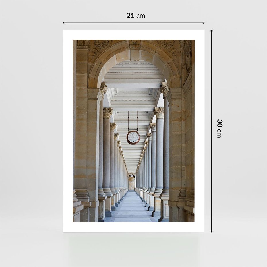 Plakat bez ramy 21x30 - Kolumny Czasu - architektura, kolumny
