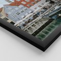 Zestaw obrazy w ramie 30x40 galeria - Kopenhaga, Holandia, rower, domki, port - rama czarna