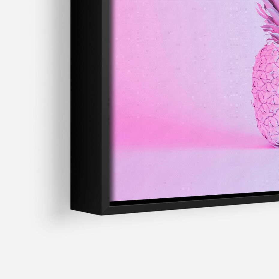 Obraz w ramie 50x50 - Ananas Abstrakcja - ananas, abstrakcja - rama czarna