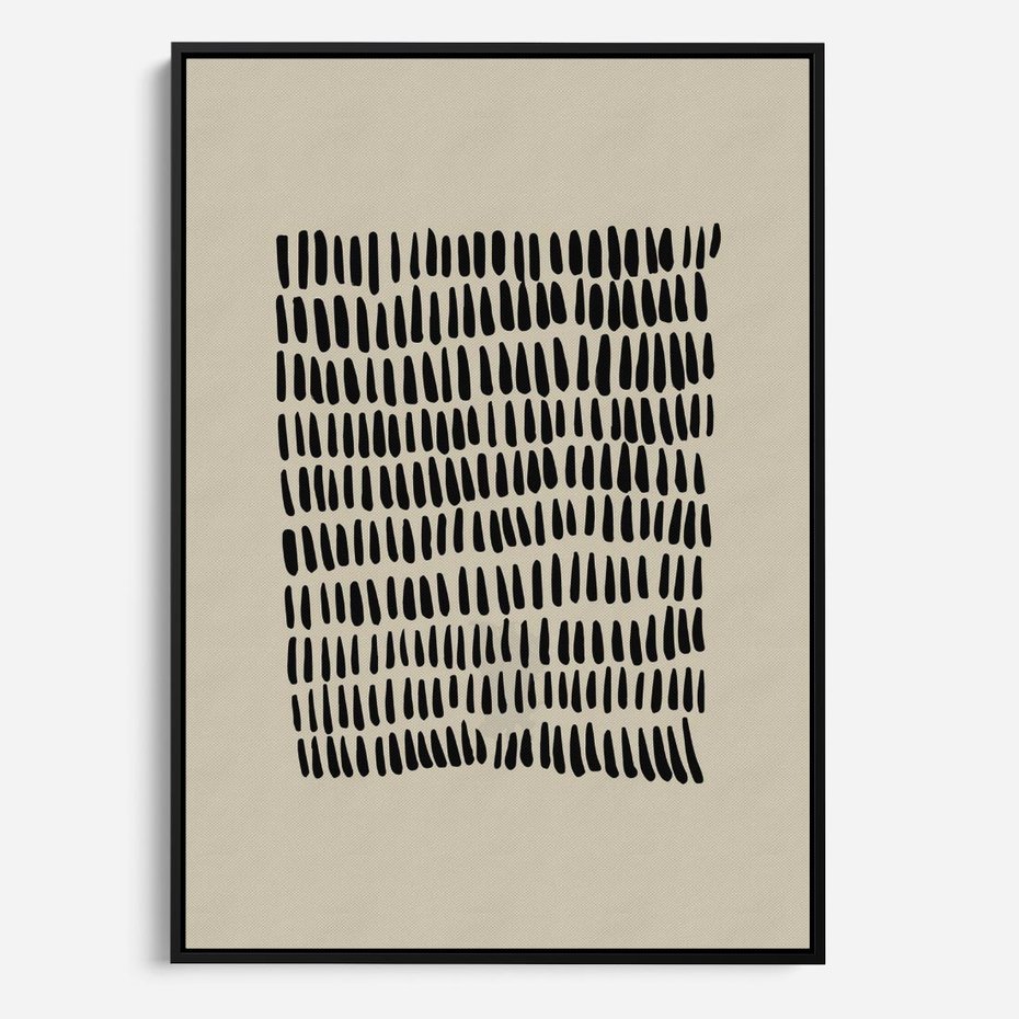 Obraz w ramie 50x70 - Echa Zapomnianych Wymiarów - nowoczesna sztuka, plakat - rama czarna