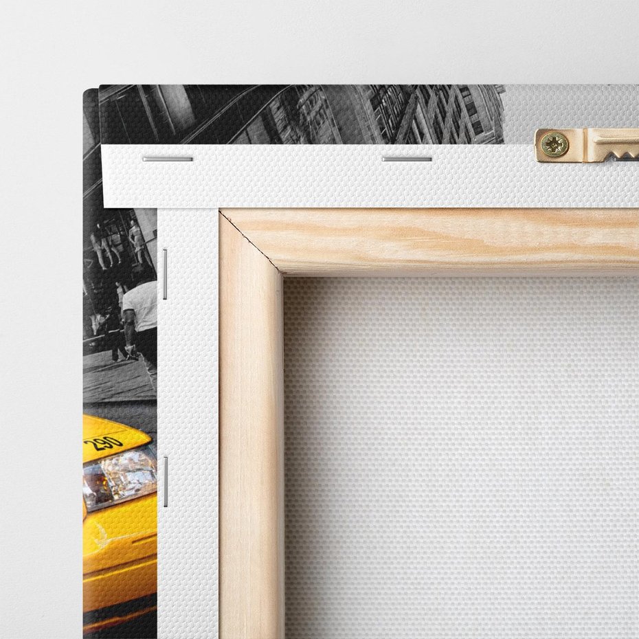 Obraz na płótnie 120x60 - Dynamiczny TAXI w Nowym Jorku - TAXI, NY