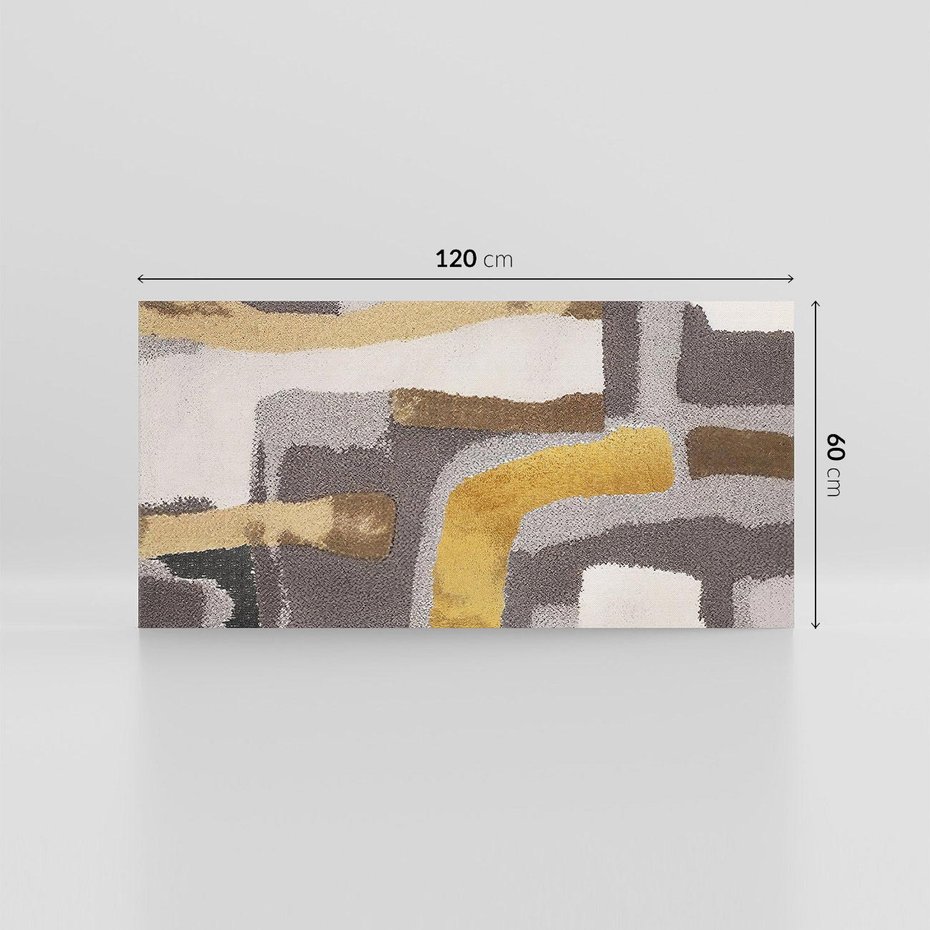 Obraz na płótnie 120x60 - Złote Krzywe - abstrakcja, krzywe linie