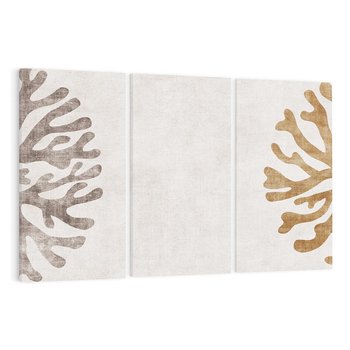 Obraz na płótnie 120x80 - Beżowa Symfonia Rafy - beżowa grafika, tło jak płótno