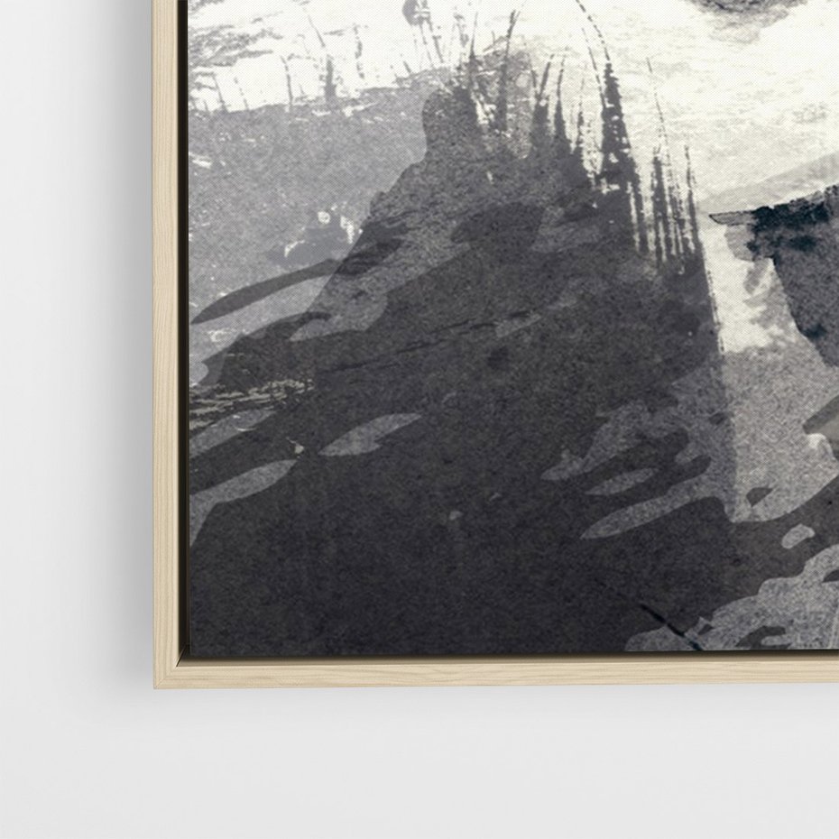 Obraz w ramie 50x70 - Abstrakcyjna wizja kobiety - abstrakcja, kobieta - rama drewno