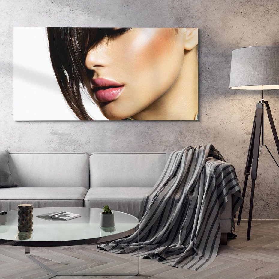 Obraz na płótnie 120x60 - Kobieca Fryzura w Ruchu - fryzura, kobieta