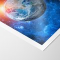Plakat bez ramy 40x50 - Planeta w nieskończoności - ziemia, kosmos