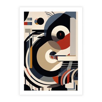 Plakat bez ramy 50x70 - Wibracje Marzeń - abstrakcyjny obraz, geometryczne koła