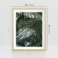 Plakat w ramie 40x50 - Wakacyjna Magia - palmy, tropiki - rama drewno