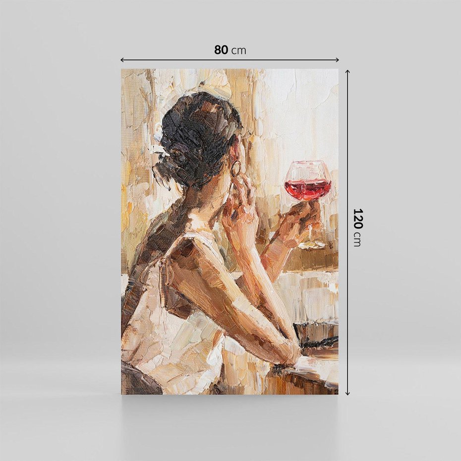 Obraz na płótnie 80x120 - Wibracje - portret, kobieta