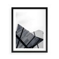 Plakat w ramie 40x50 - Nowoczesna Metropolia - architektura, proste linie - rama czarna