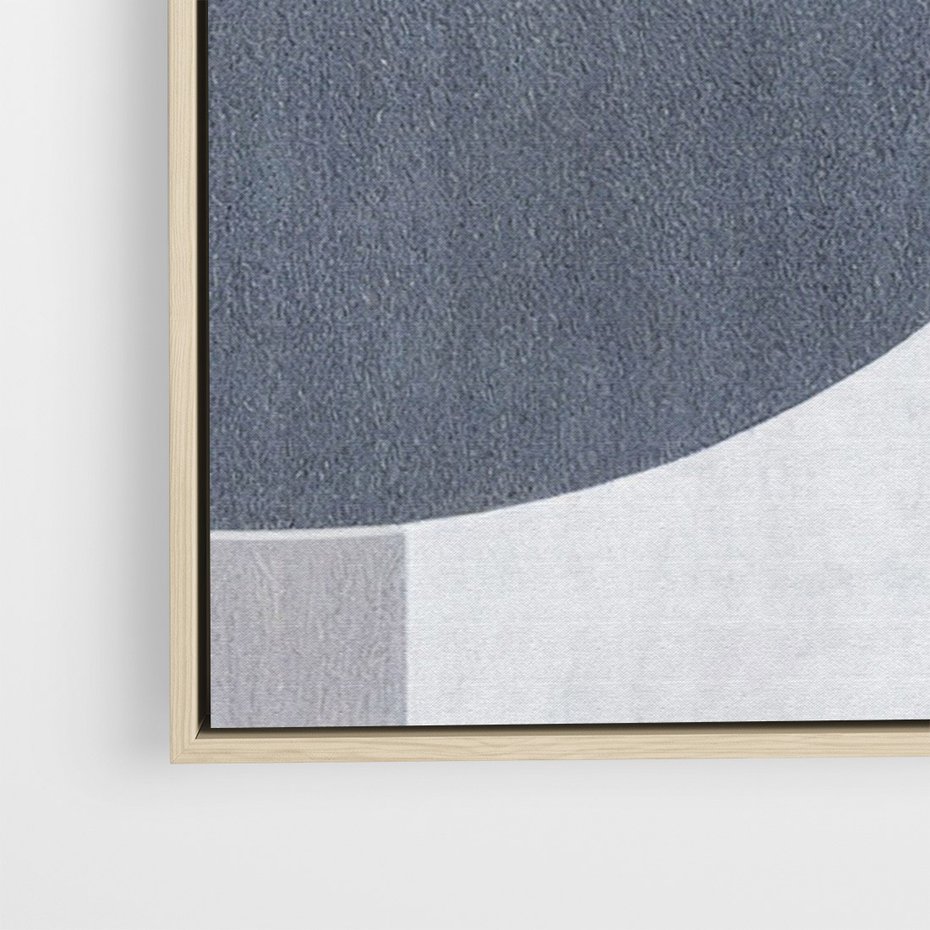 Obraz w ramie 80x120 - Odbicie wschodzącego jutra - graficzne kształty, geometria - rama drewno