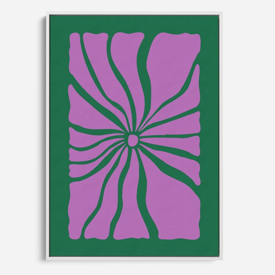 Obraz w ramie 50x70 - Bezczasowe Impresje - abstrakcyjny plakat, boho styl - rama biała