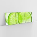 Obraz na płótnie 150x50 - Soczyste limonki - limonki, owoce