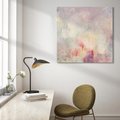 Obraz na płótnie 60x60 - Miękka Melodia Pasteli - olejne płótno, pastelowe kolory
