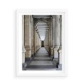 Plakat w ramie 50x70 - Uroki Kolumn - kolumny, architektura - rama biała