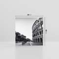 Obraz na płótnie 60x60 - Echa Historii - czarno biała fotografia, koloseum