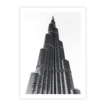 Plakat bez ramy 30x40 - Wieżowiec w Monochromii - wieżowiec, architektura