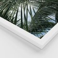 Zestaw obrazy w ramie 30x40 galeria - Palmy, pozytywe, myślenie - rama biała
