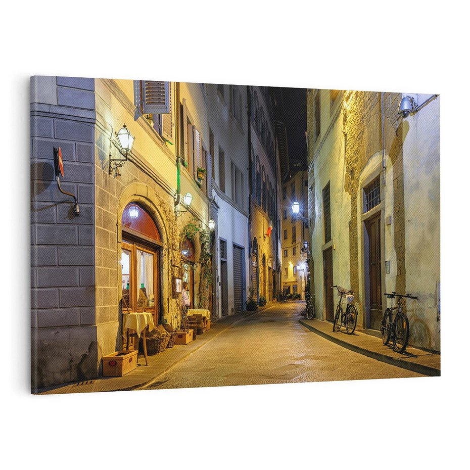 Obraz na płótnie 120x80 - Toskańska uliczka: włoski urok - Włochy, Toskania