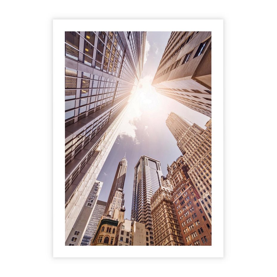 Plakat bez ramy 21x30 - Oczami artysty - miasto, perspektywa