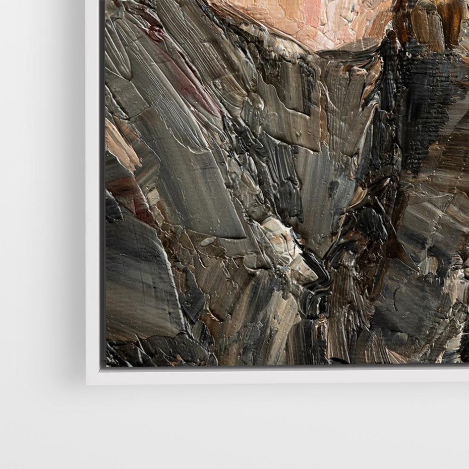 Obraz w ramie 80x80 - Esencja - kobieta wino obraz impresonizm olej na płótnie - rama biała