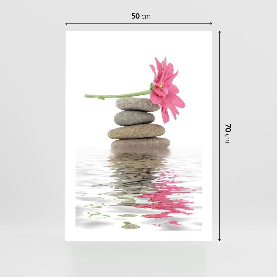 Plakat bez ramy 50x70 - Kwiatowe japońskie spa - japońskie, spa