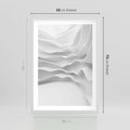 Plakat w ramie 50x70 - Żywa Natur - 3d, abstrakcja - rama biała