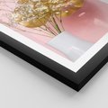 Plakat w ramie 30x40 - Blask Natury - złote, liście - rama czarna