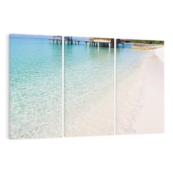 Obraz na płótnie 120x80 - Rajski klimat plaży tropikalnej - plaża, tropiki