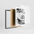Plakat w ramie 30x40 - Makaroniki w Szarości - czarno biała fotografia, plakat - rama czarna