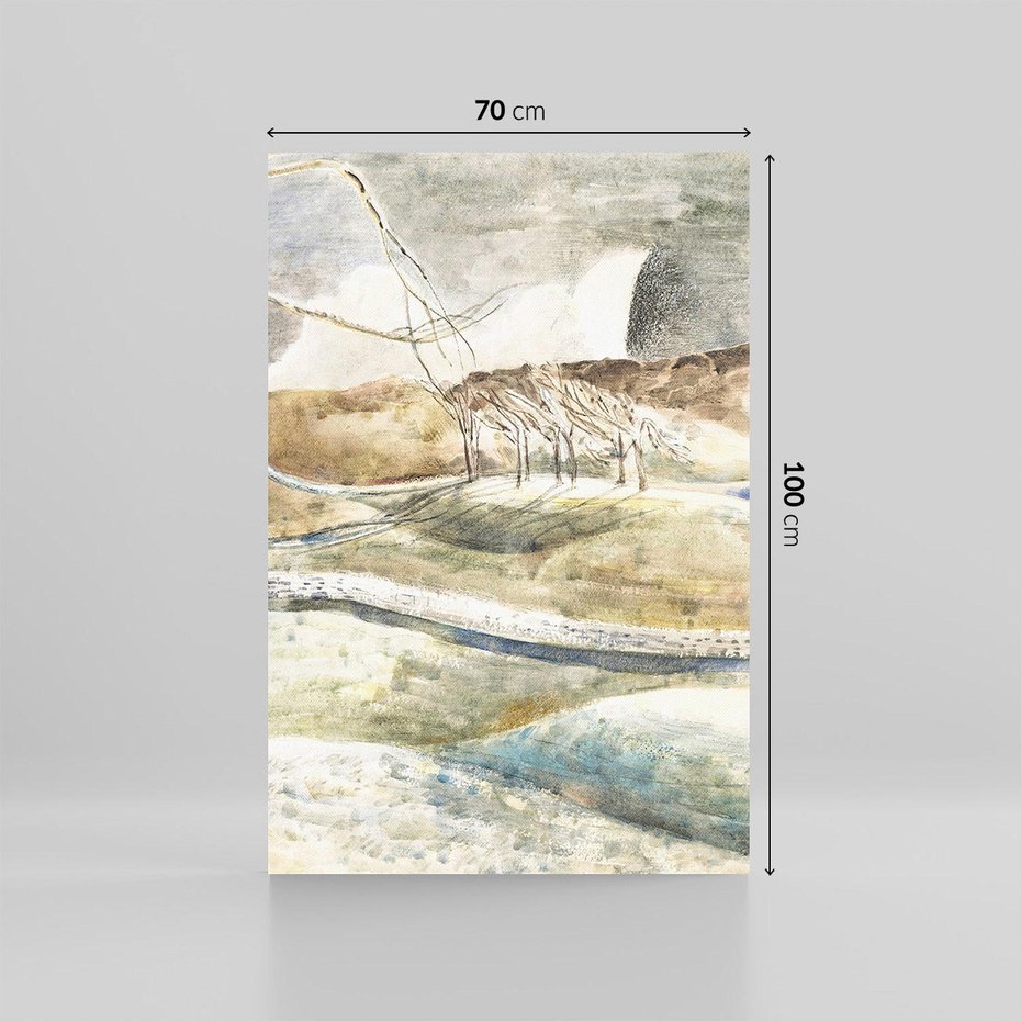 Obraz na płótnie 70x100 - Moonrise over Cleeve Hill (1945), Paul Nash - Reprodukcja - reprodukcja, obraz na płótnie