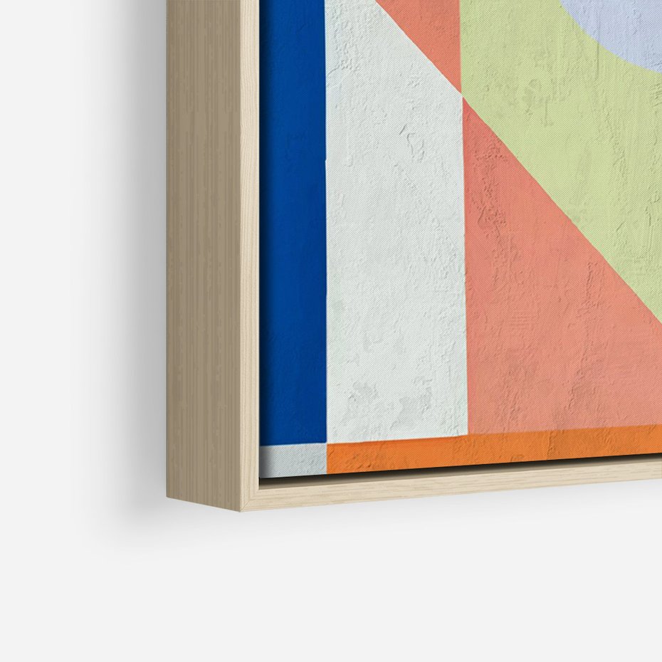 Obraz w ramie 70x100 - Księga Kolorowych Wizji - różne geometryczne formy, koła - rama drewno