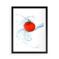 Plakat w ramie 50x70 - Apetyczna KuchniaNowoczesna Ekspresja - pomidor, jedzenie - rama czarna