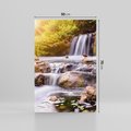 Obraz na płótnie 50x70 - Moc Natury - wodospad, rzeka