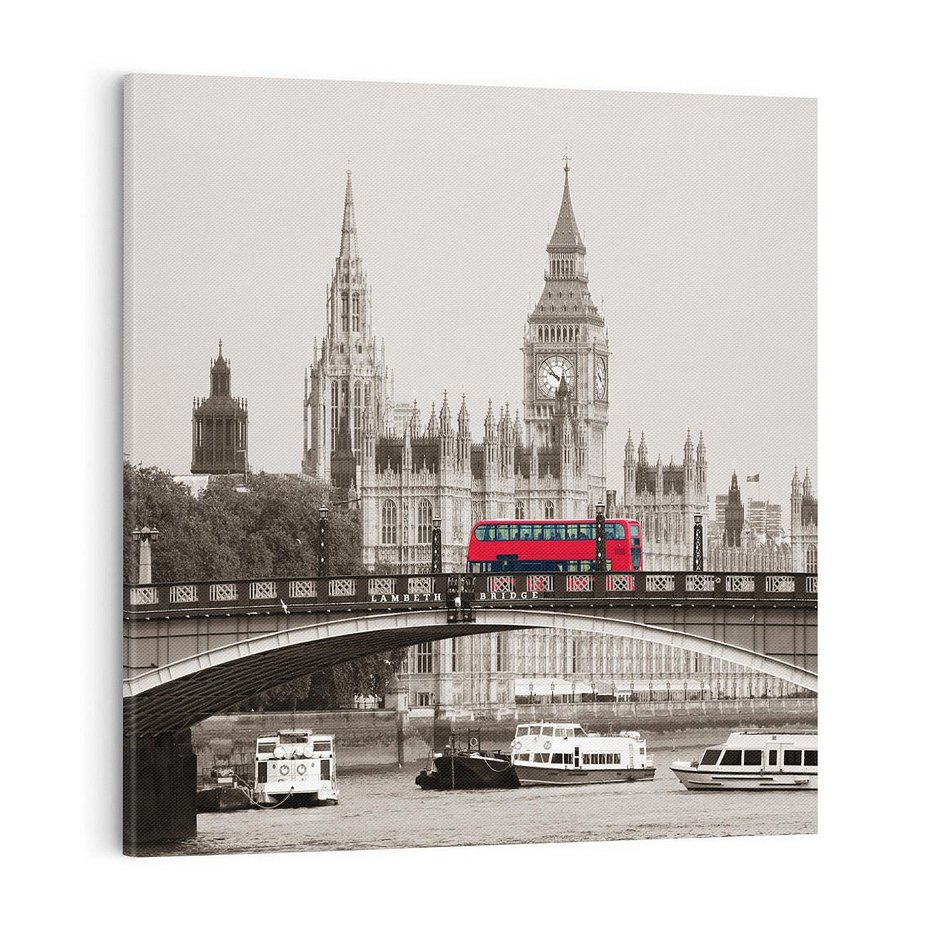 Obraz na płótnie 40x40 - Ikona Londynu - Most - most, Londyn