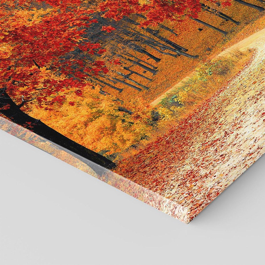 Obraz na płótnie 80x80 - Jesienna melodia lasu - jesień, las