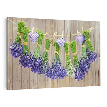 Obraz na płótnie 70x50 - Lawenda kompozycja Kwiaty - lawenda, kwiaty