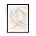 Plakat w ramie 50x70 - Pampas w Stylu Boho: Kompozycja Natury - suche trawy, pampas - rama czarna