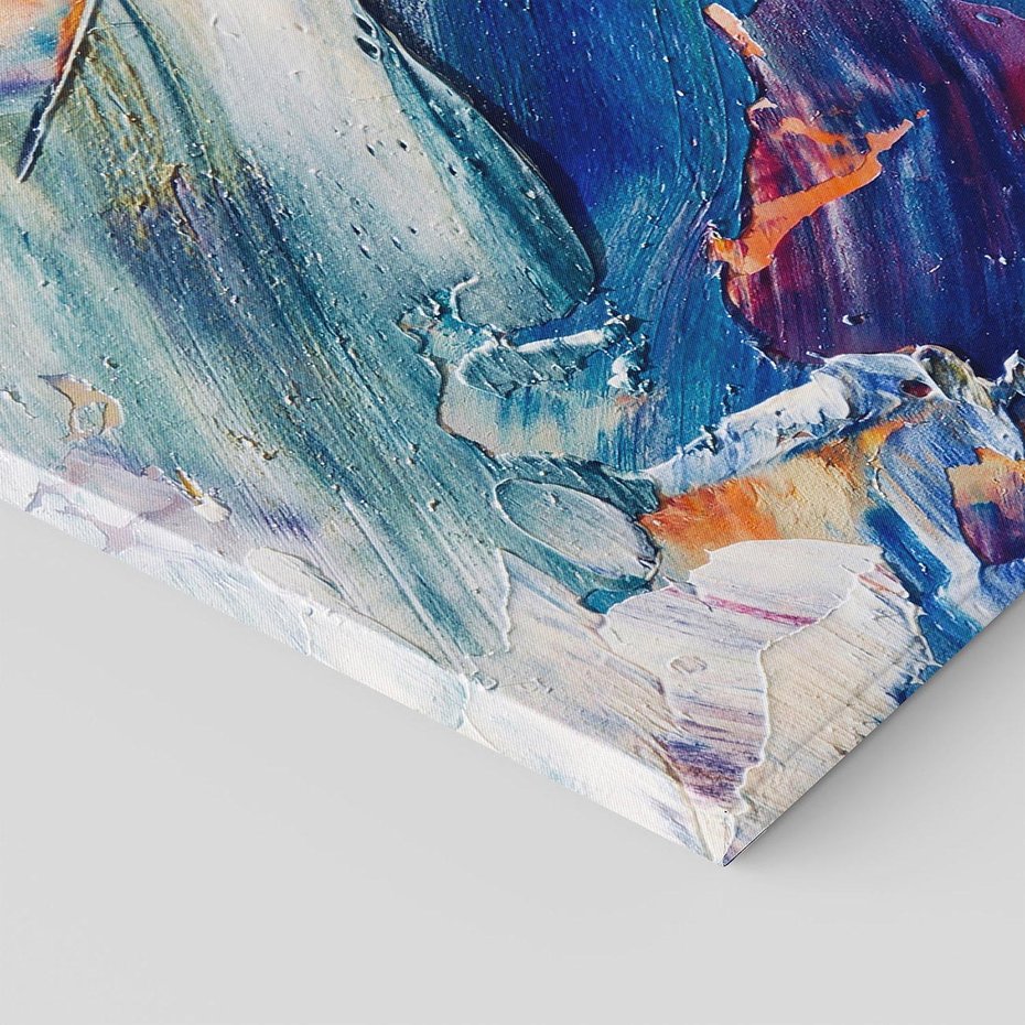 Obraz na płótnie 30x30 - Rytmy ukrytych pragnień - chaos i abstrakcja, plamy koloru