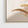 Obraz w ramie 80x80 - Swobodne trawy boho - boho, suche - rama drewno