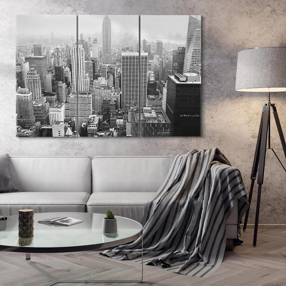 Obraz na płótnie 120x80 - Majestatyczne Wysokości - Nowy Jork, wieżowce