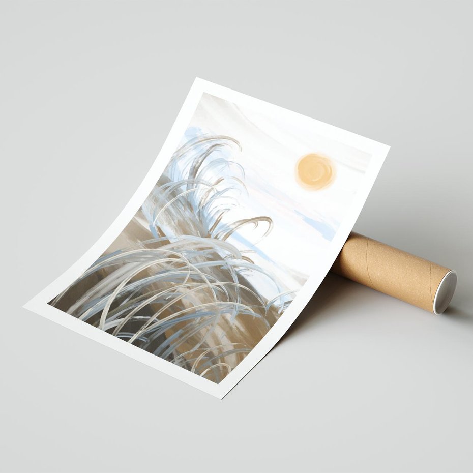 Plakat bez ramy 50x70 - Zaklęty Wschód - akwarela, obraz