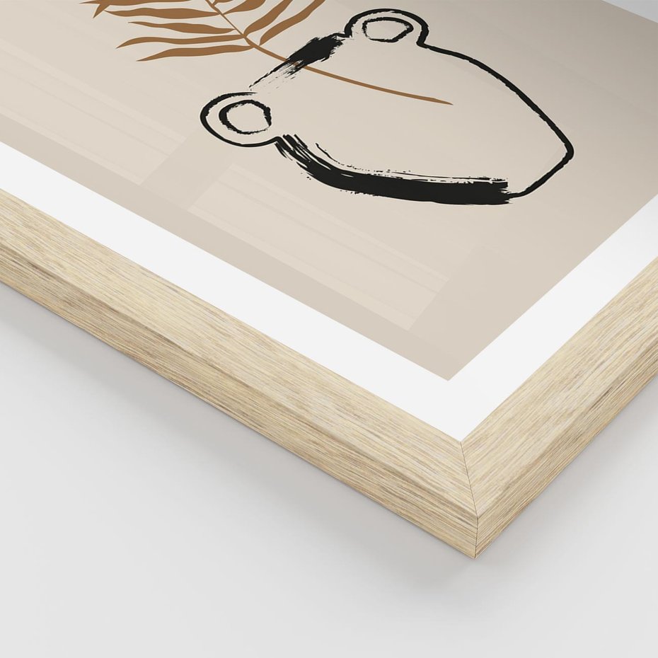 Plakat w ramie 40x50 - Wewnętrzne Opowieści - boho, nowoczesna sztuka - rama drewno