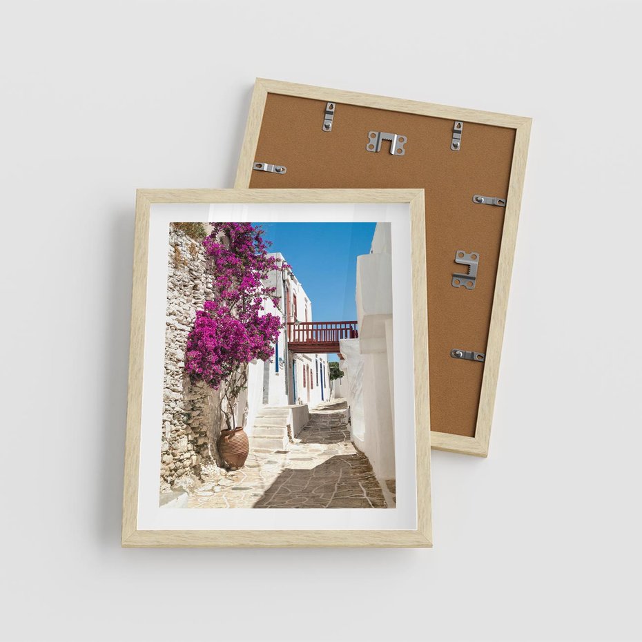 Plakat w ramie 40x50 - Kwiaty Chorwacji - kwiaty, Chorwacja - rama drewno