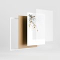 Plakat w ramie 30x40 - Złota Jesień - drzewo, żółte liście - rama biała