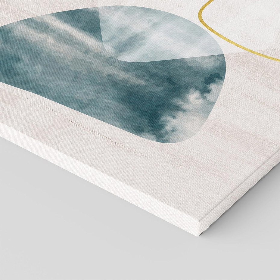 Obraz na płótnie 70x50 - Minimalistyczne Plamy Farby - pastelowe geometryczne plamy, akwarela