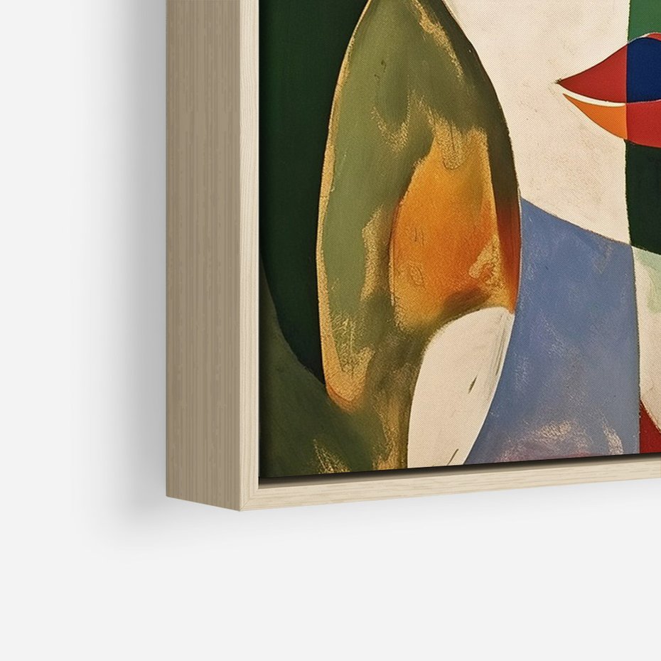 Obraz w ramie 80x120 - Kolorowe Dziwne Wyobrażenia - abstrakcyjny obraz, olejny - rama drewno