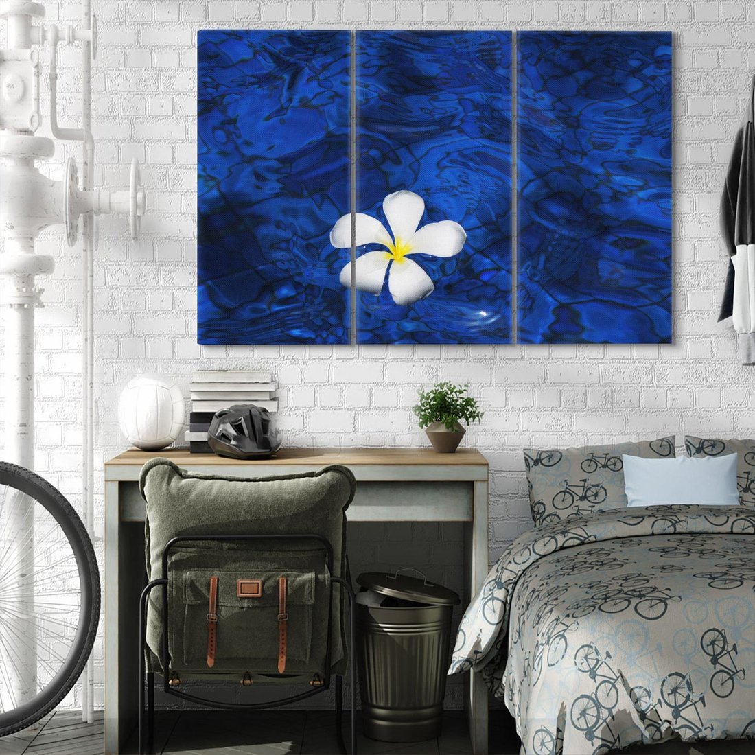 Obraz na płótnie 120x80 - Kwiaty wodne delikatność natury - kwiat, woda